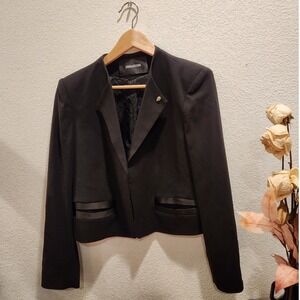 Zadig‎ & Voltaire Deluxe Blazer Black Crystal Skull Embellishment Size 40